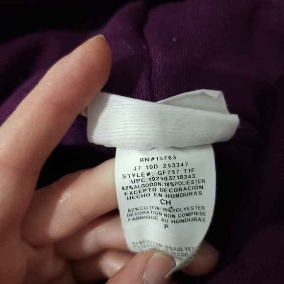 Purple Champion Reverse Weave Sweatshirt Sz Small - Picture 7 of 7